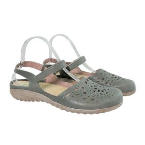 Naot Arataki Sage Leather Closed Toe Sandals Lightweight Durable Comfy Size 10